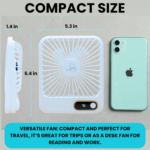 Nordmoose Cruise Fan timer standby feature in action near a bed.