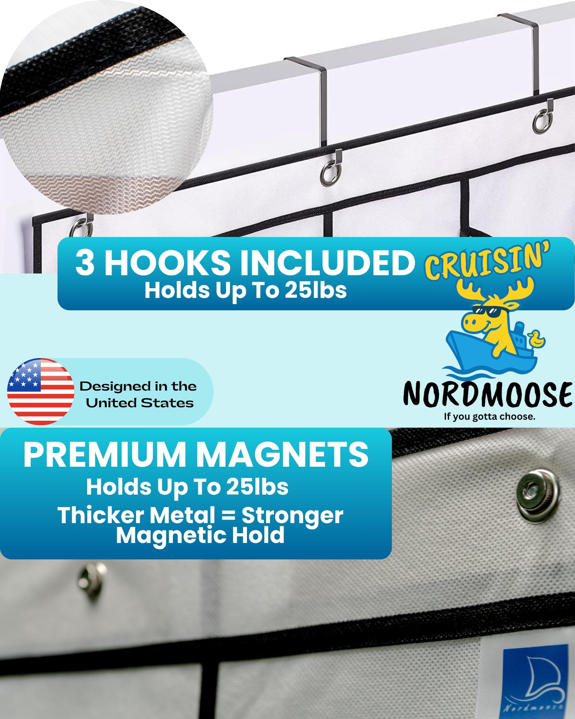 Nordmoose family-friendly cruise essentials montage shows versatile use aboard.