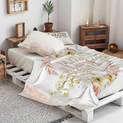 NORGOPRON Confirmation blanket with soft fabric texture and warmth.