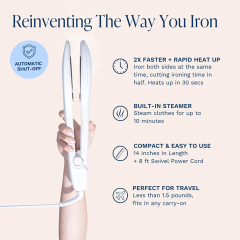 Nori Press precision tip reaches seams and collars easily.