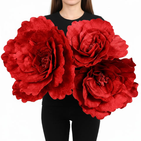Norme Derby Day 12inch giant rose close-up for bold centerpiece decor.