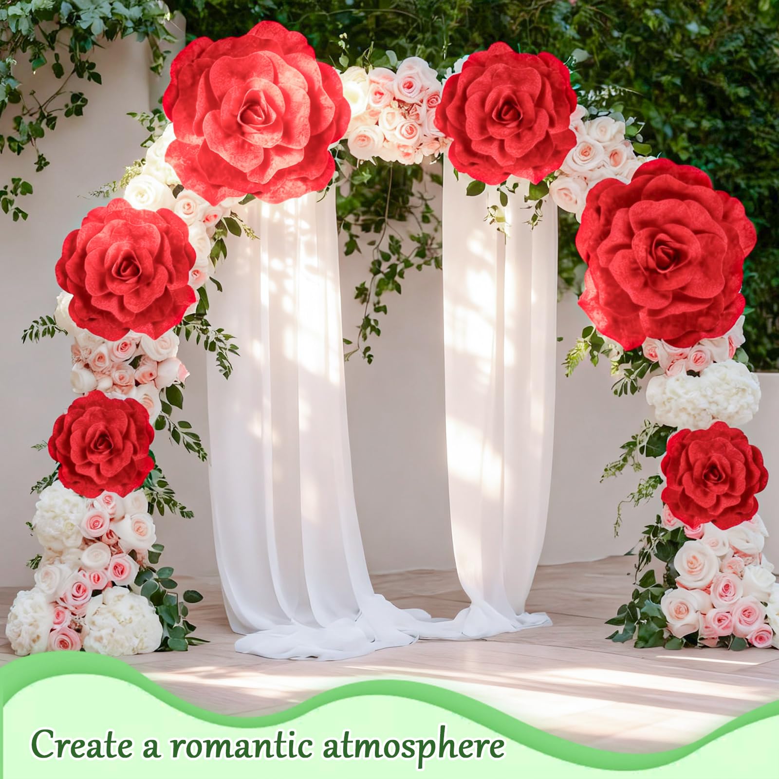 Norme Derby Day stem-included giant rose with no base for flexible displays