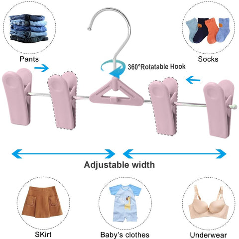 Northern Brothers movable clips adapt to different garment sizes for flexible use.