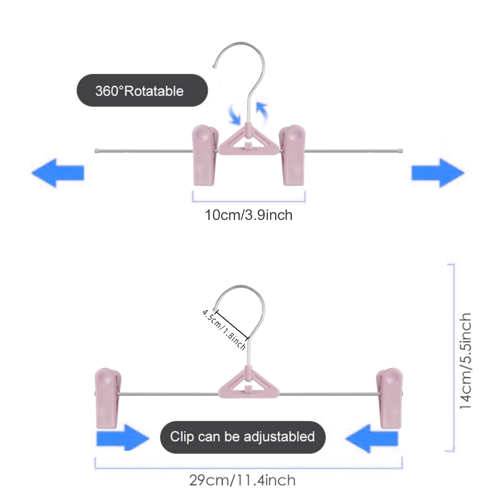Northern Brothers multi-function hangers hold pants, skirts, jeans and more.