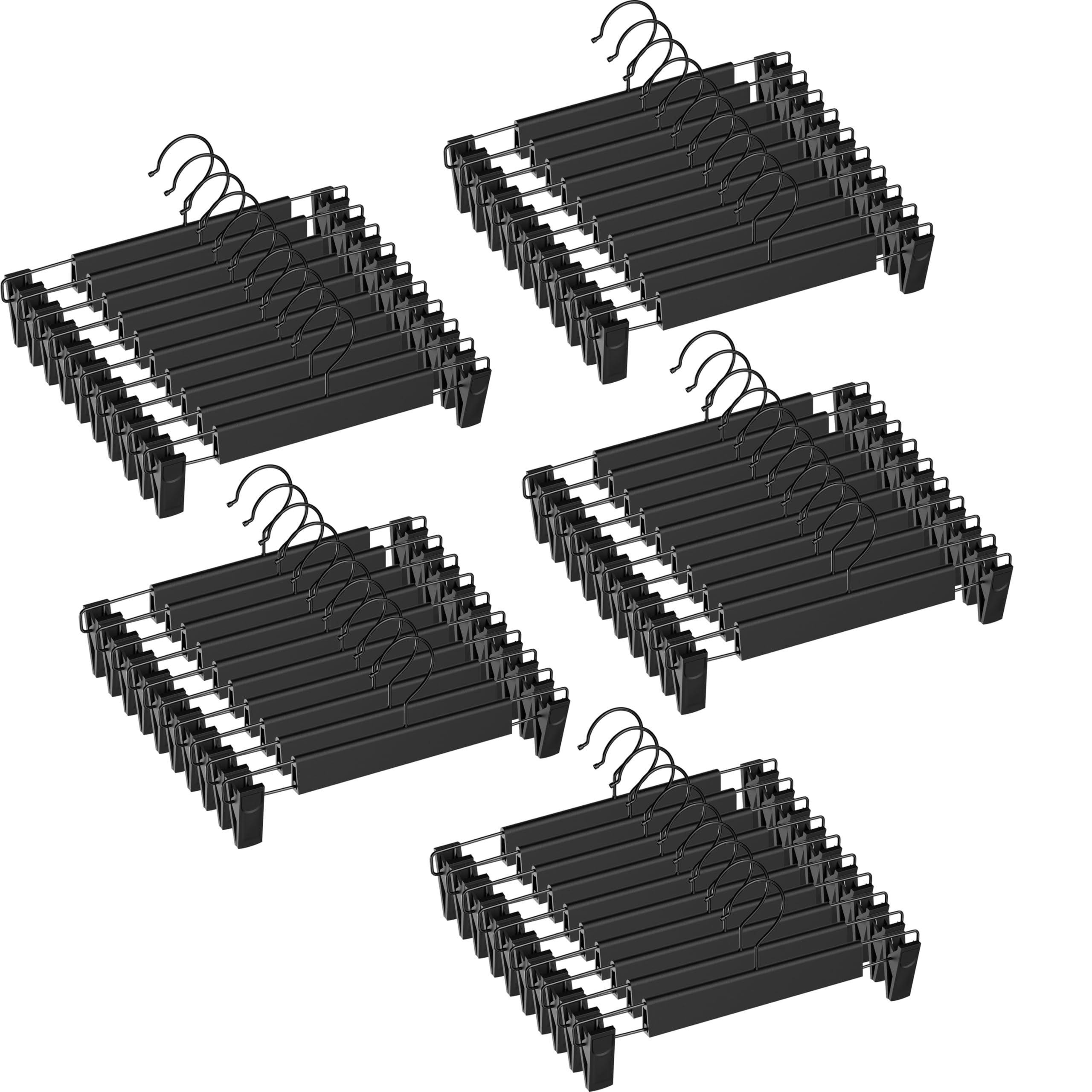NORTHERN BROTHERS pants hangers with adjustable clips keep pants securely clipped.