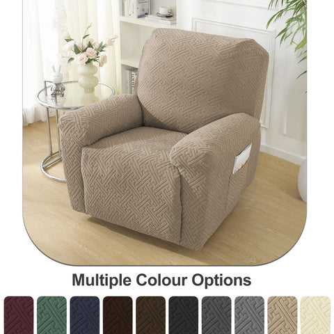 Northern Brothers recliner cover side pockets hold remotes and small items within reach