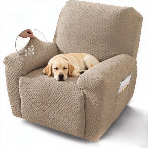 Northern Brothers recliner cover stretch fit on chair provides a snug protective layer