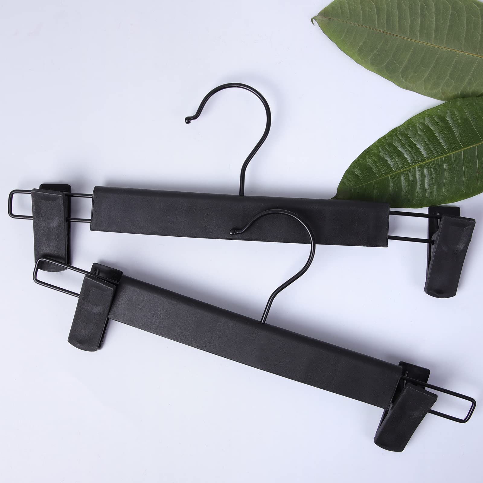 NORTHERN BROTHERS skirt clip hangers with rubber padded tips prevent slipping.
