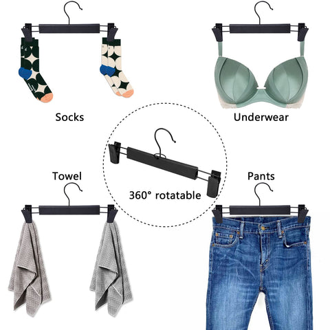 NORTHERN BROTHERS 360-degree swivel hook for flexible closet placement.