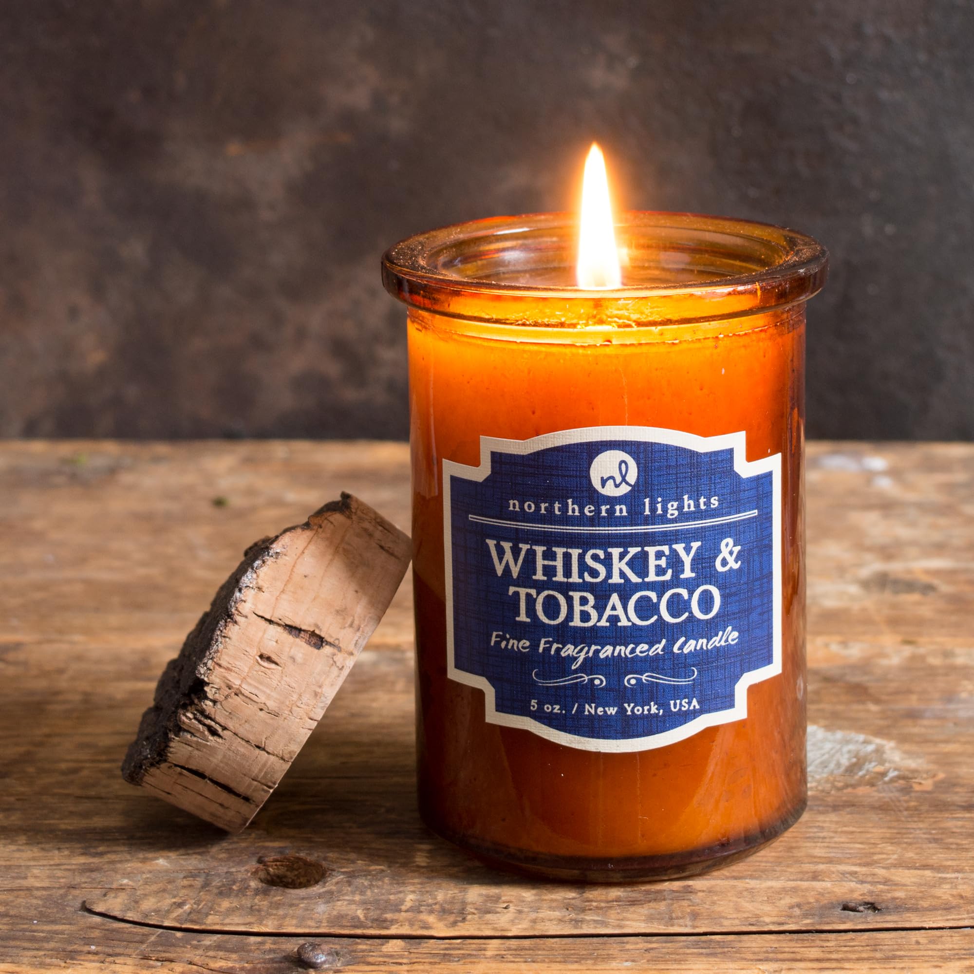 Northern Lights Candles Spirit Jar with cork top highlights natural design and premium craftsmanship.