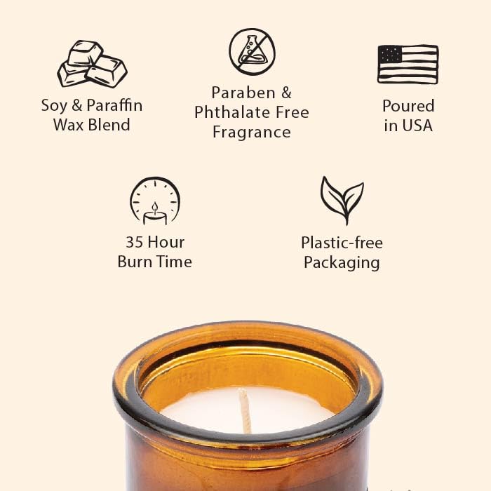 Northern Lights Candles Spirit Jar amber wax pour captures rich fragrance and craftsmanship.