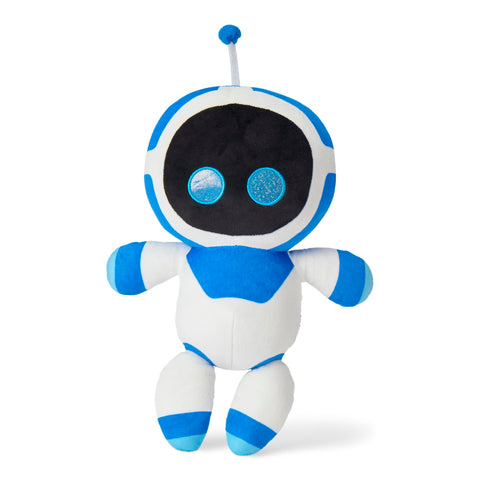 Northwest Astrobot face-pattern close-up highlighting bold blue design for room decor