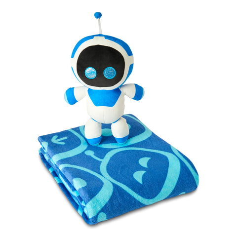 Northwest Astrobot hugger pillow close-up showing plush comfort for naps