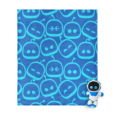 Northwest Astrobot throw with Silk Touch pattern in blue tones for cozy gaming marathons