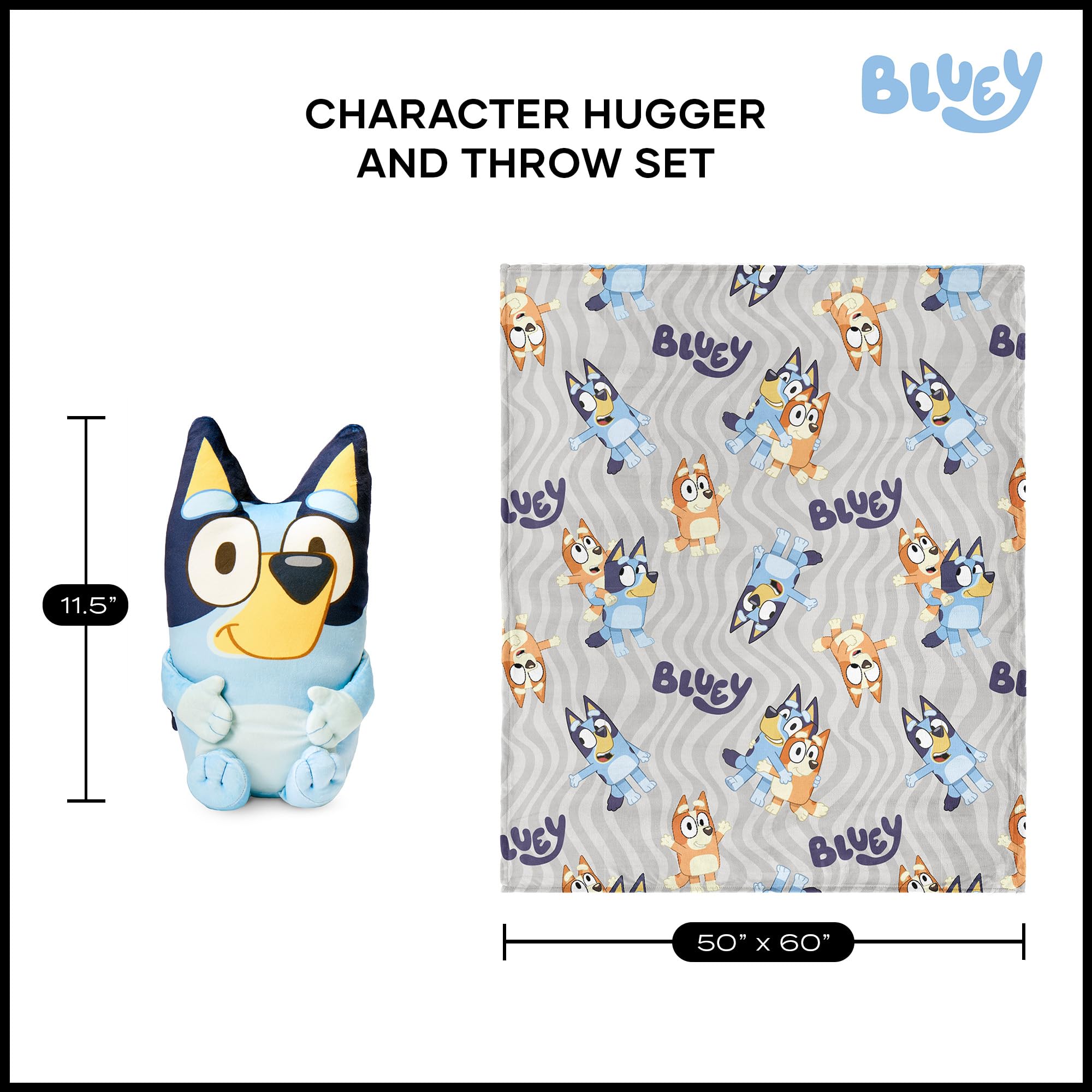 Northwest Bluey Kid-friendly Travel Blanket — easy to bring on trips.