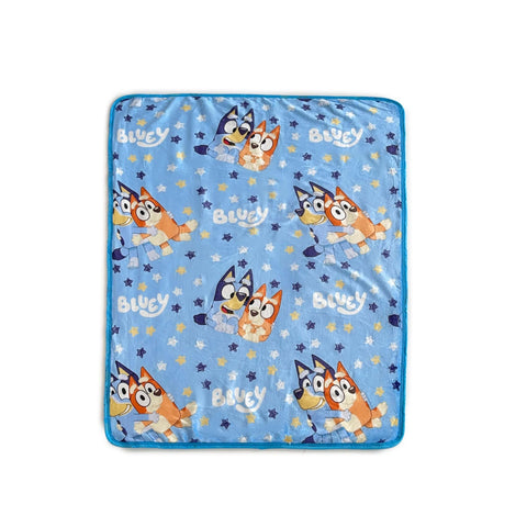 Northwest Bluey silk touch sherpa throw blanket 40x50 for cozy couch warmth.