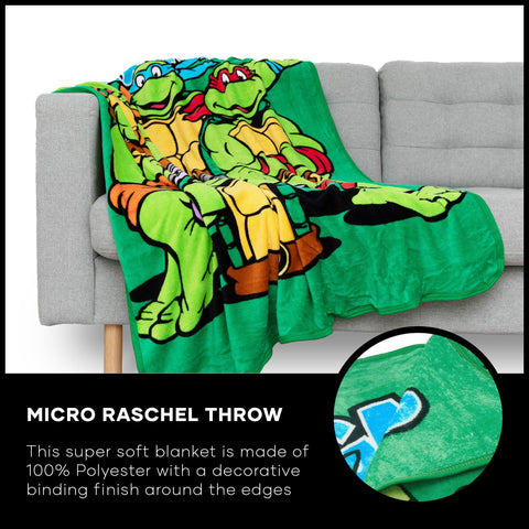Northwest machine-washable throw stays bright with easy care