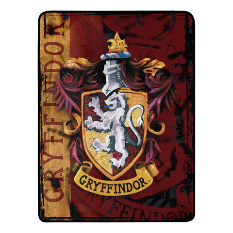 Northwest Harry Potter throw closeup shows plush Battle Flag texture for cozy evenings.