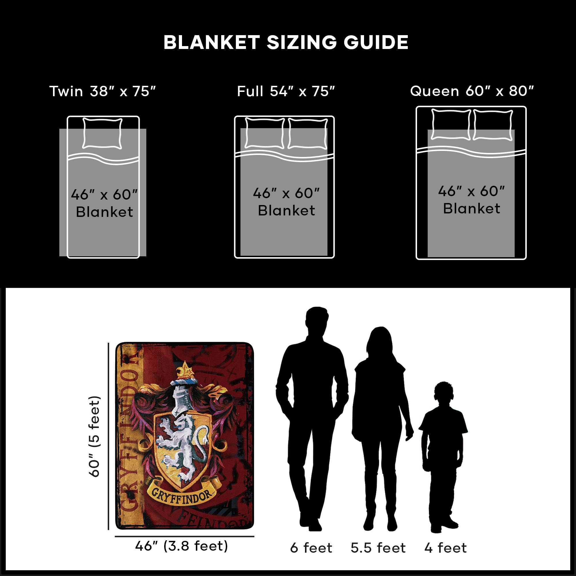 Northwest Harry Potter throw cozy bedroom or living room accent.