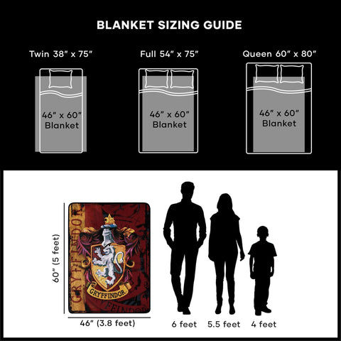 Northwest Harry Potter throw cozy bedroom or living room accent.