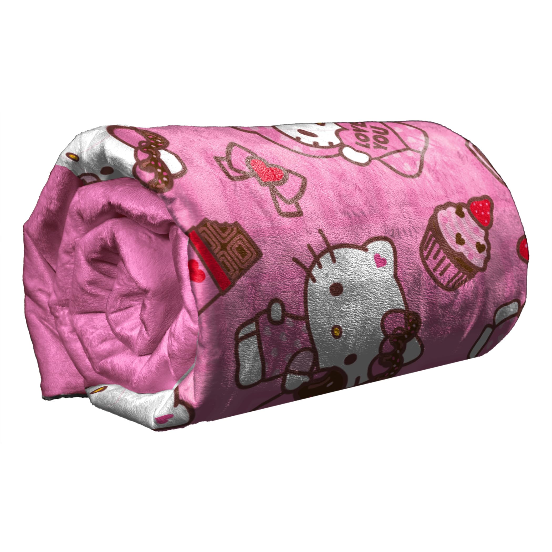 Northwest Hello Kitty 50x70 throw size offers ample coverage