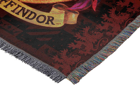 Close-up of weave highlights durable tapestry construction for long-lasting decor.