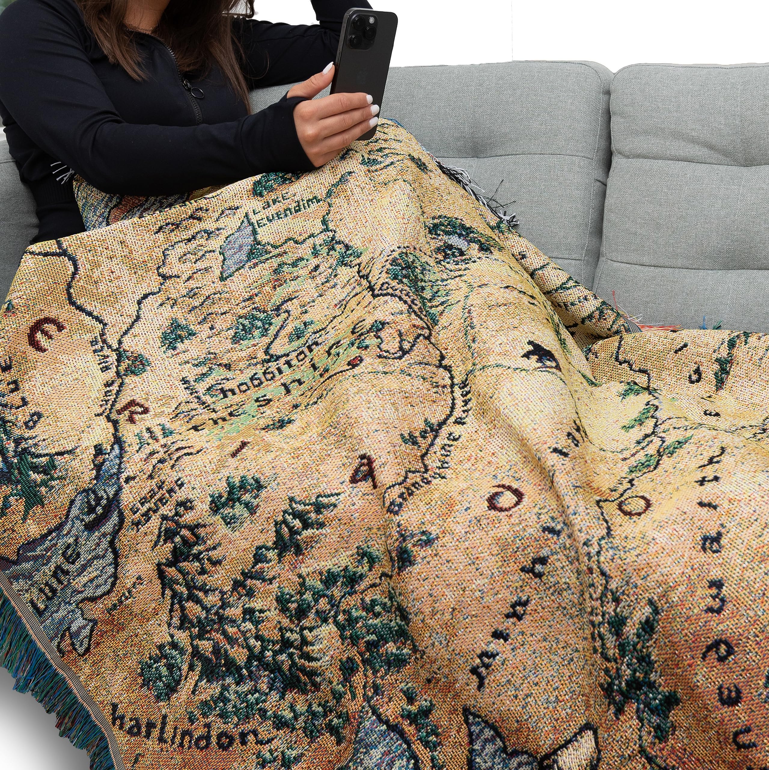Northwest easy-care throw is machine washable for simple upkeep.