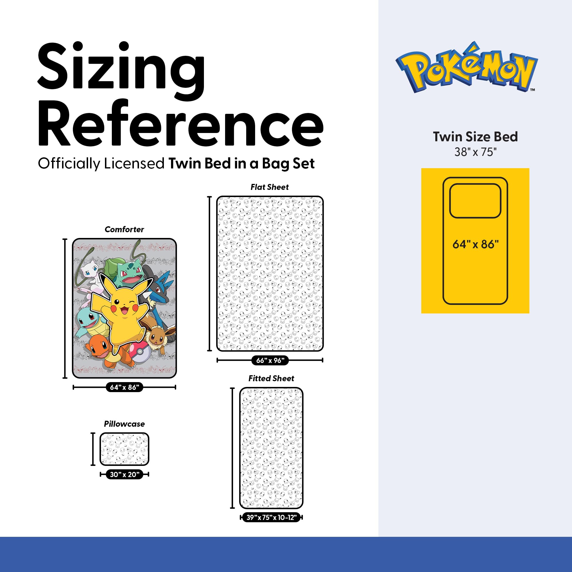 Northwest Pokemon Battle Squad bed-in-a-bag set ready for quick room updates.