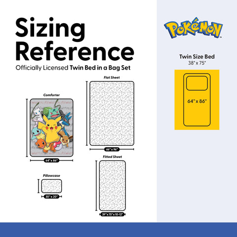 Northwest Pokemon Battle Squad bed-in-a-bag set ready for quick room updates.