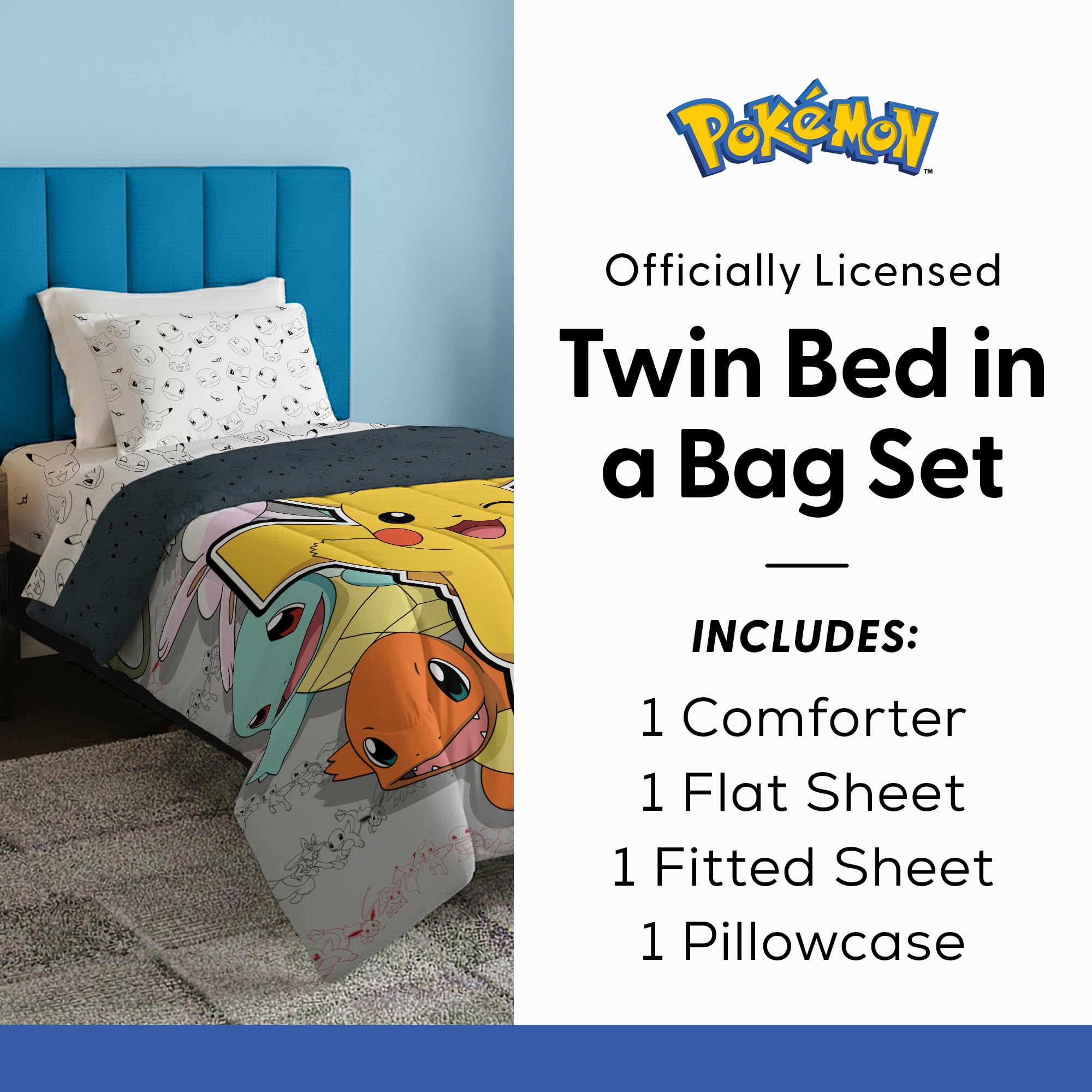 Northwest Pokemon Battle Squad pillowcase with Eevee for coordinated decor.