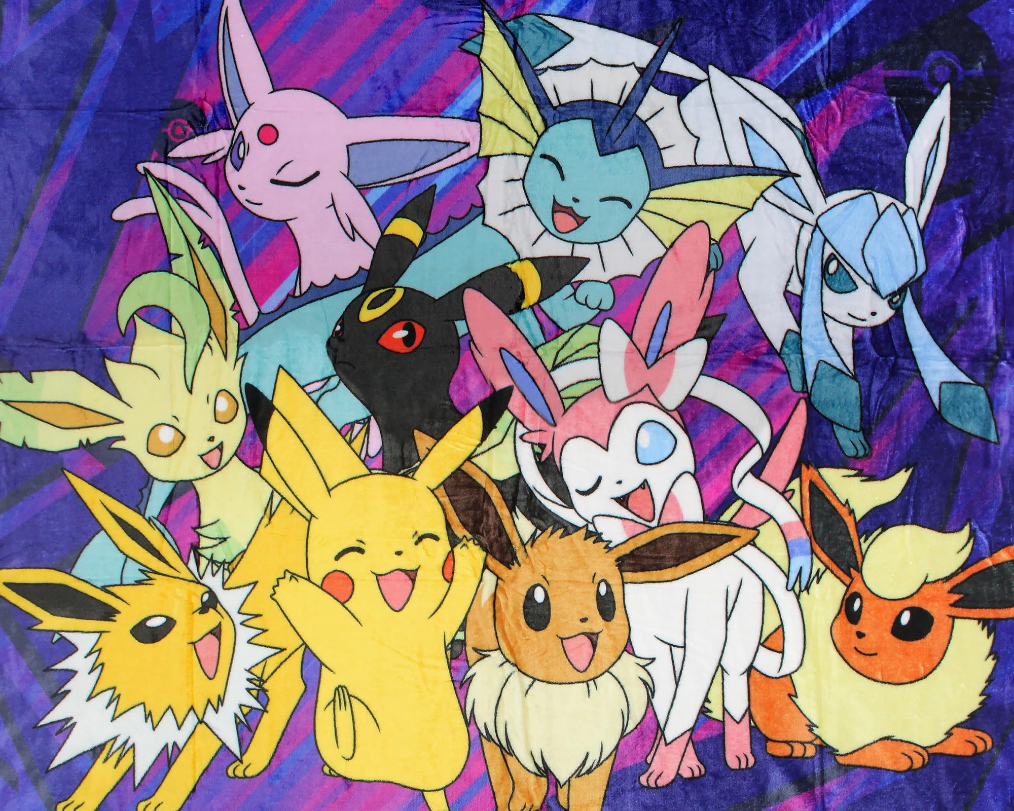 Northwest Eevee Evolutions color background enhances room decor.