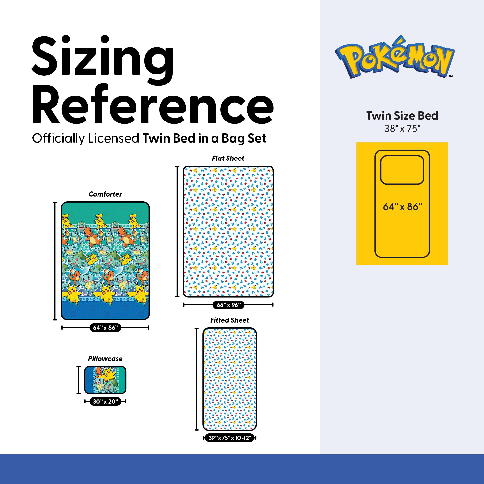 Northwest Pokemon First Starters packaging image highlights easy care and quick styling.