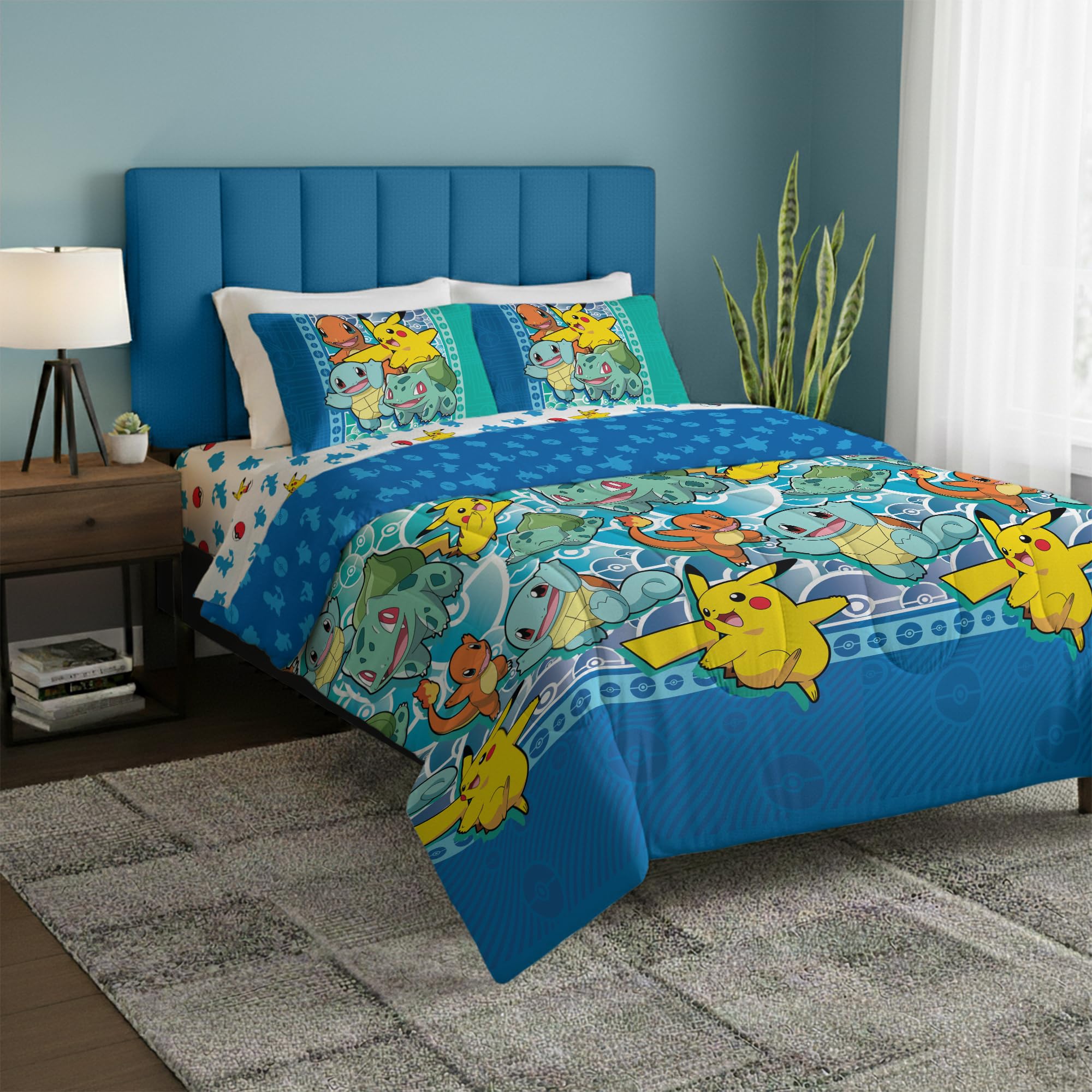 Northwest Pokemon First Starters Pikachu design for playful kids' room decor and comfort