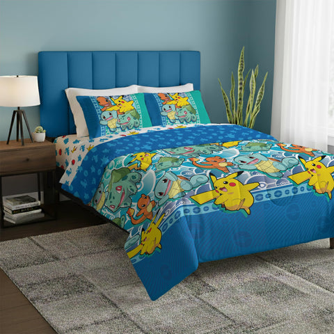 Northwest Pokemon First Starters Pikachu design for playful kids' room decor and comfort