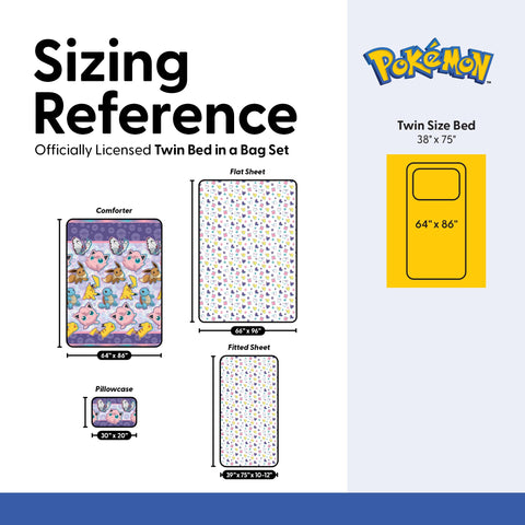 Northwest Pokemon Battle twin bed set coordinated pieces simplify room styling