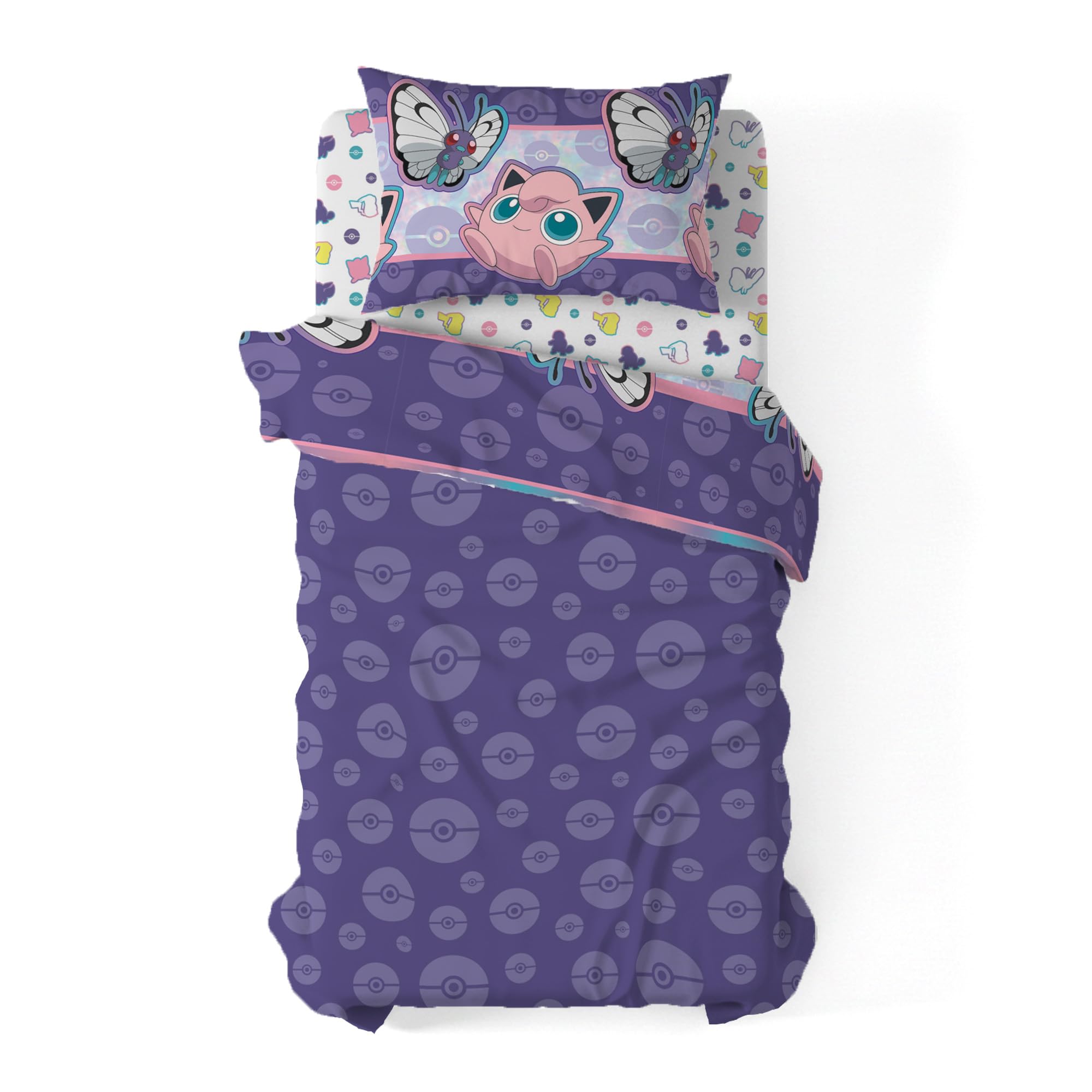 Northwest Pokemon Battle twin set Jigglypuff print adds playful vibe to bedroom