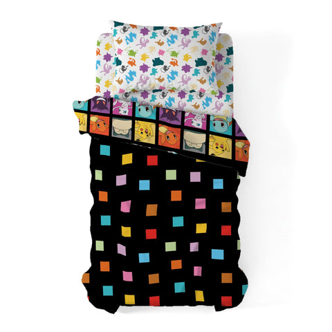 Northwest Pokemon Kanto Favorites fitted sheet ensures snug twin mattress fit for restless sleepers