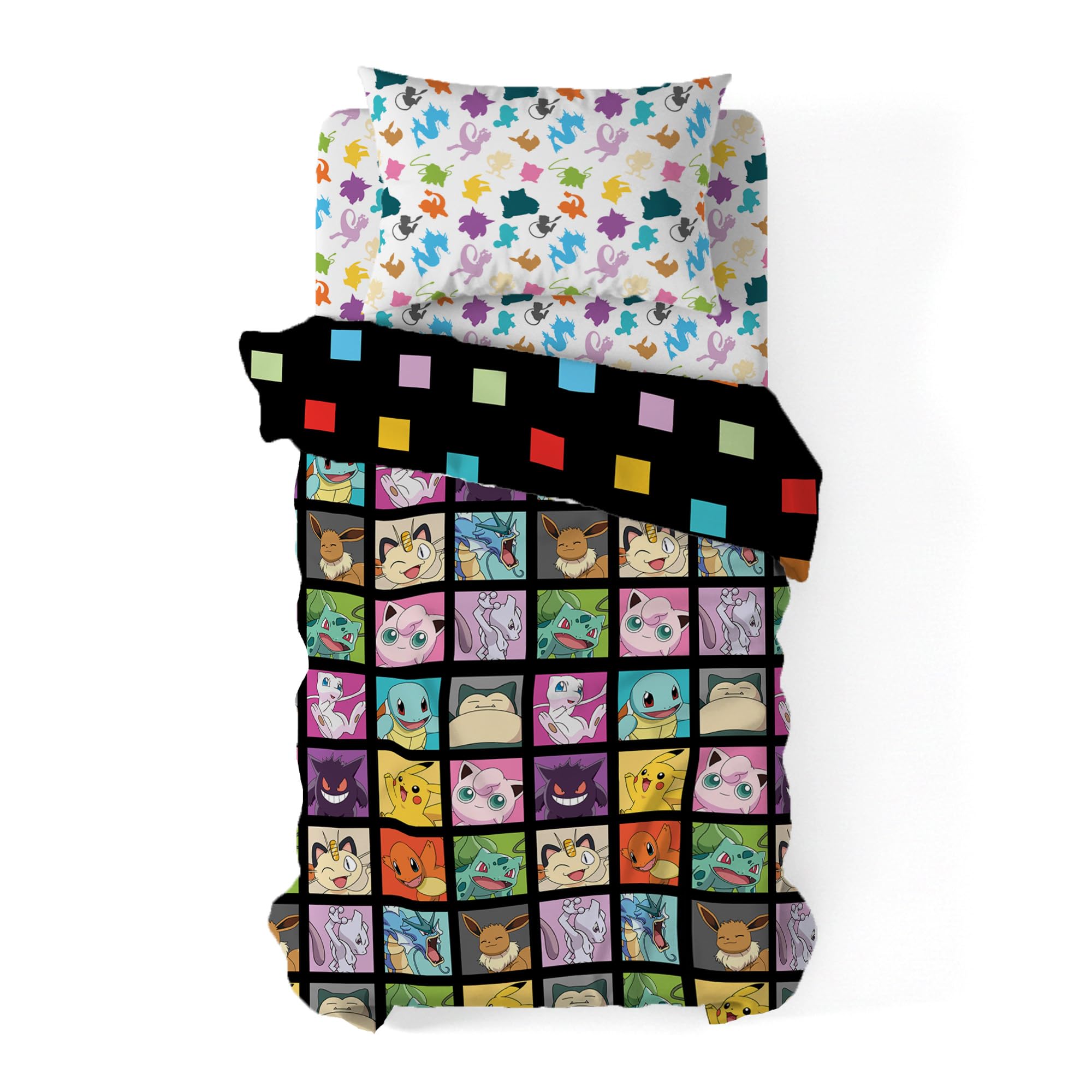 Northwest Pokemon Kanto Favorites flat sheet brightens a themed twin bed for bedtime routines