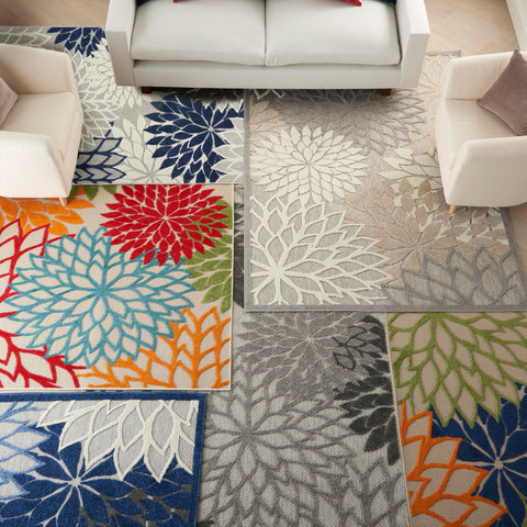 Nourison Home Aloha easy care rug cleans with a hose.