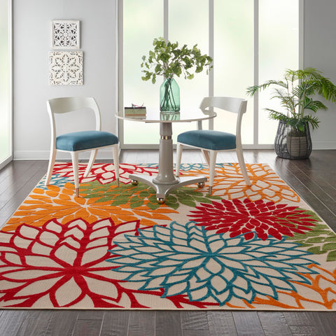 Nourison Home Aloha perfect for patio deck or entryway spaces.