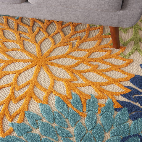 Nourison Aloha textured high-low weave adds tactile interest underfoot.