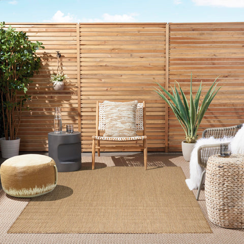 Nourison Courtyard in a living room setup for contemporary style