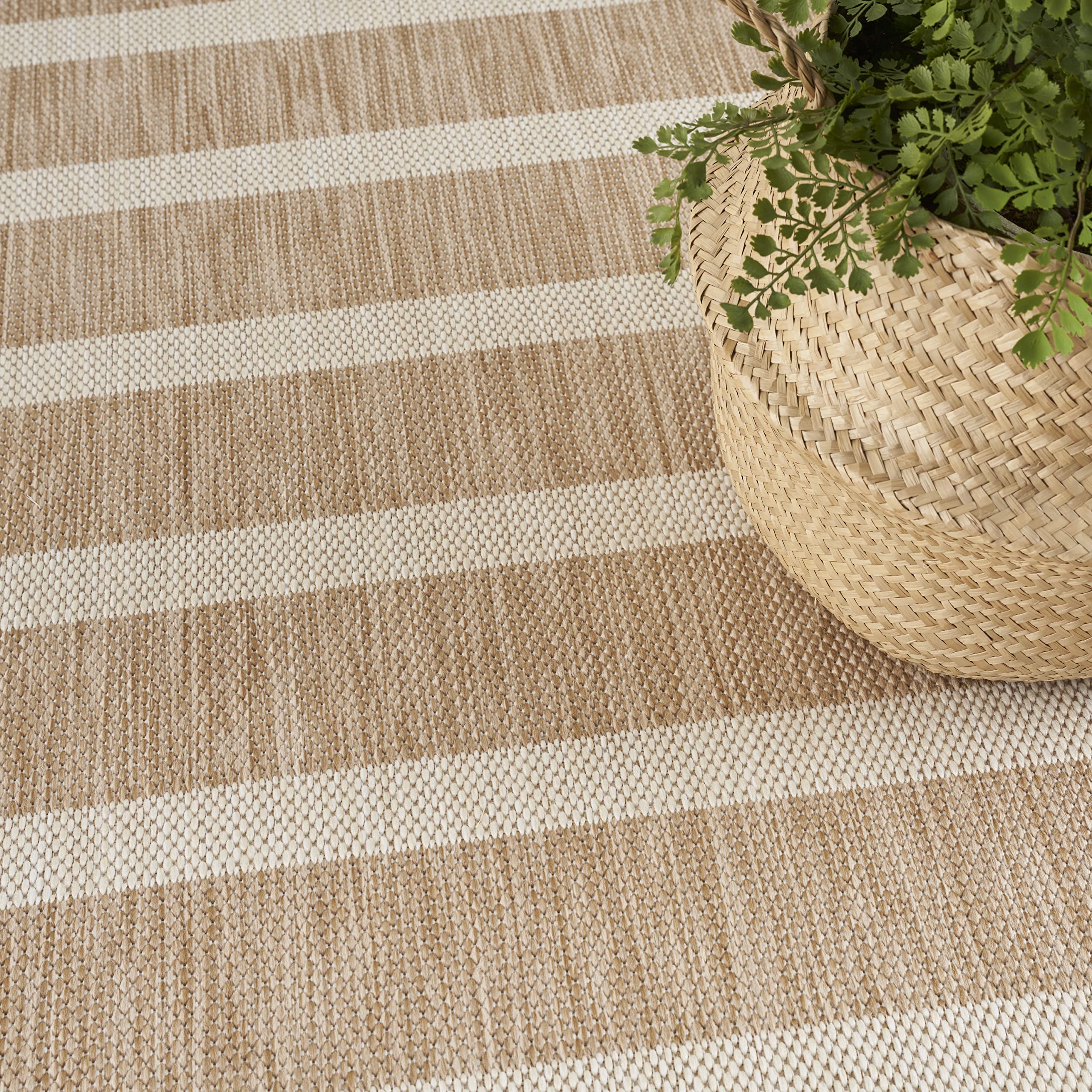 Nourison Positano outdoor indoors versatility suitable for patio, living room, or dining