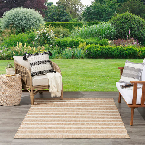 Nourison Positano space-dyed yarns create nuanced color variations