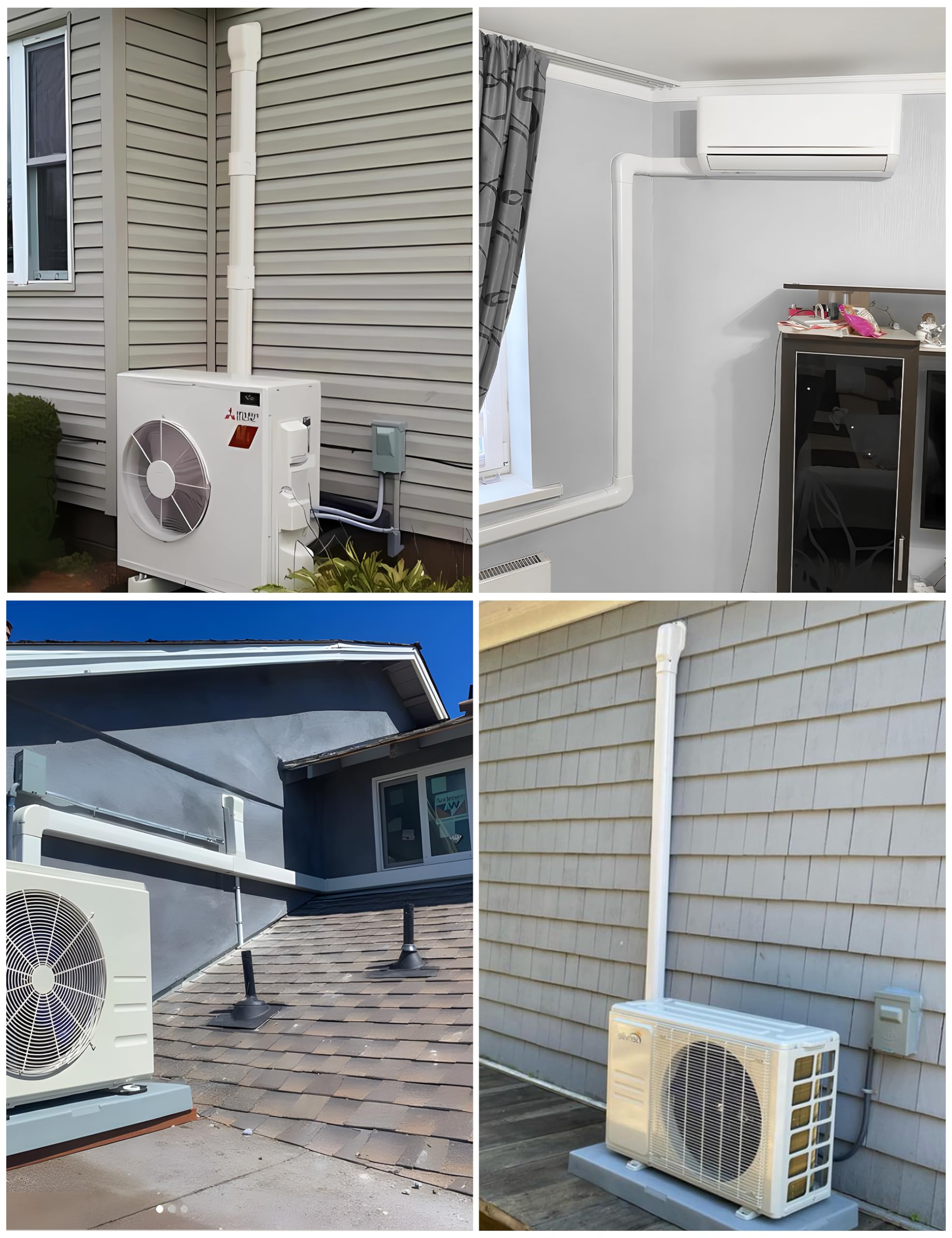 Nouscan universal-fit line cover works with 7,000–36,000 BTU systems.