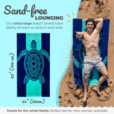 Nova Blue cotton velour towel feels soft and absorbent with 400gsm weight.