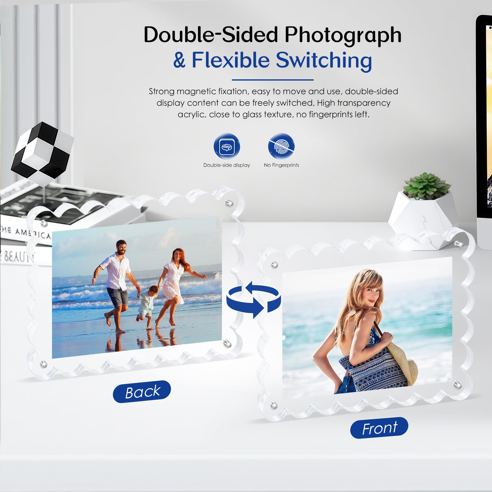 Novacrylion 2Pack UV-protected acrylic protects photos from fading.