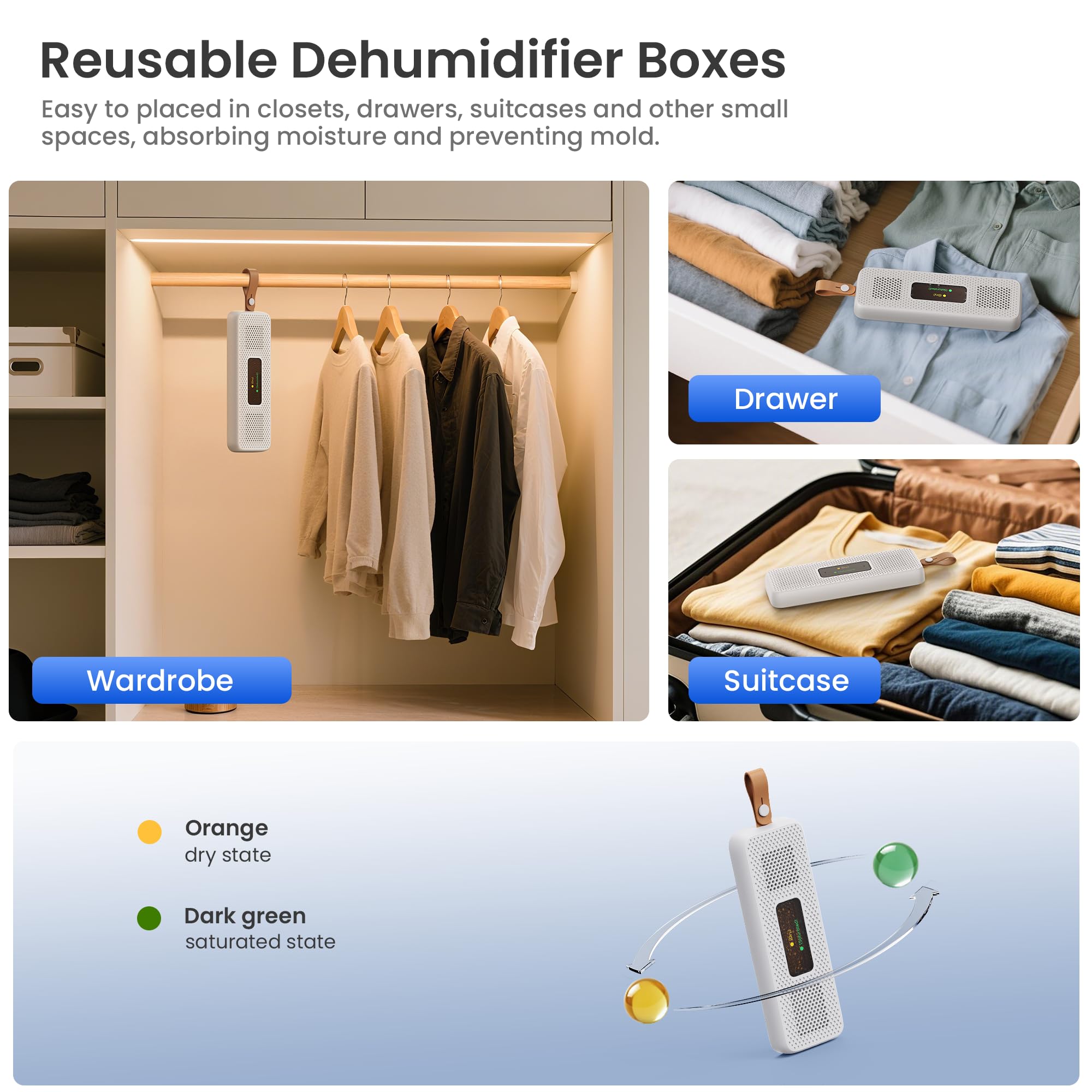 NovaLivin dehumidifier auto humidity control adjusts to room needs.