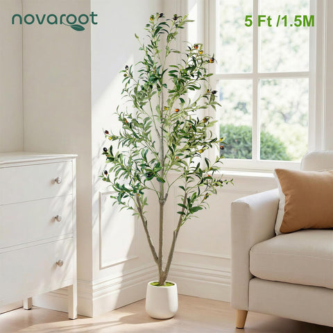 Lifelike NOVAROOT olive tree trunk and realistic wood texture
