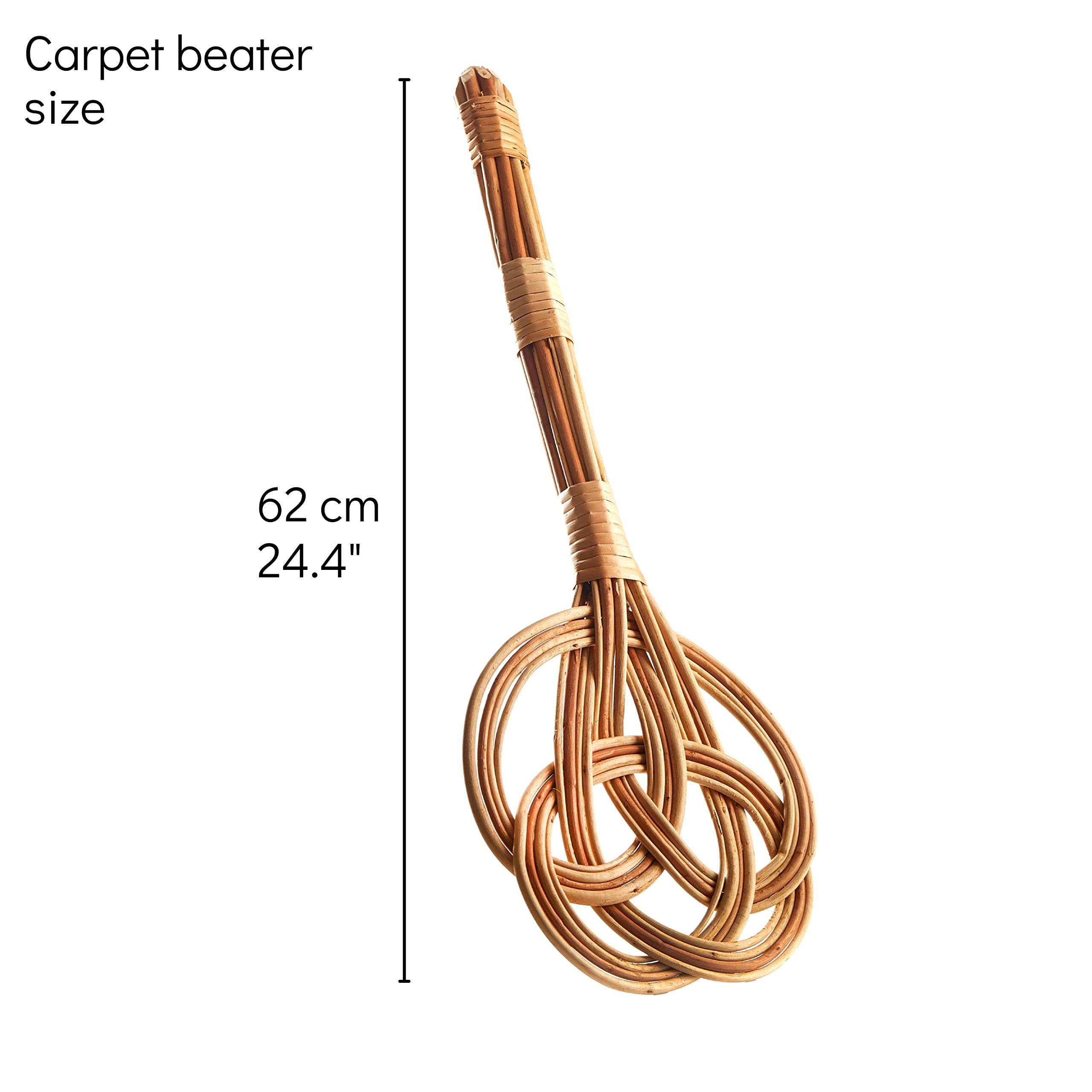 NOVECRAFTO handmade rattan dust beater blends vintage style with practicality